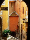 Village Laneway and House Walls, Roquebrune, Provence-Alpes-Cote d'Azur, France Photographic Print by David Tomlinson