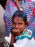 Young Girl at Market, Viti Levu, Western Division, Fiji Photographic Print by Peter Hendrie