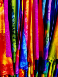 Sarongs for Sale at City Market, Efate Island, Shefa, Vanuatu Photographic Print by Richard I'Anson