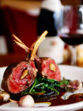 Greg Elms - Rack of Lamb at European Restaurant in Spring Street, Melbourne, Victoria, Australia Fotografická reprodukce