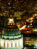 City Hall Dome, San Francisco, California Fotografie-Druck von Brent Winebrenner