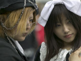 Two Members of Cos-Play-Zoku, Tokyo, Kanto, Japan Photographic Print by Brent Winebrenner