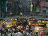 Crowded Night Market, Keelung, Taipei, Taiwan Fotoprint van Brent Winebrenner Crowded Night Market, Keelung, Taipei, Taiwan Fotoprint van Brent Winebrenner
