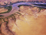 Creek Winding Across Mud Flats, Near Derby, Derby, Western Australia Photographie par Michael Gebicki