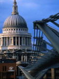 St. Paul's Cathedral and Millenium Bridge, London Photographic Print by Doug McKinlay St. Paul's Cathedral and Millenium Bridge, London Photographic Print by Doug McKinlay