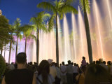 Water and Light Show Outside the Hong Kong Cultural Centre, Kowloon, Hong Kong, China Photographic Print by Brent Winebrenner