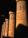 Columns at Ramses III Second Court, Medinat Habu, Thebes, Luxor, Egypt Photographic Print by John Elk III