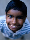 Boy with One Blue and One Brown Eye, Nawalgarh, Rajasthan, India Photographic Print by Daniel Boag