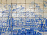 Azulejos, Portugal's Painted Tiles at the Museo Nacional Do Azulejo, Lisbon, Portugal Fotografisk tryk af Greg Elms