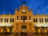 Modernista Facade of Estacion del Norte, Valencia, Spain Photographic Print by Greg Elms