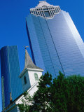 St. John Church and Skyscrapers, Houston, Texas Photographie par Holger Leue