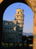 Leaning Tower Framed by Arch, Pisa, Tuscany, Italy Photographic Print by John Elk III