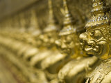 Statues, Wat Phra Kaeo, Bangkok, Thailand Photographic Print by Brent Winebrenner