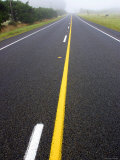 State Highway 3 on Foggy Morning North of Bulls, New Zealand Photographic Print by Paul Kennedy