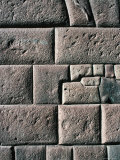 Detail: Inca Wall, Showing Their Remarkable Stonemasonry Skills, Cuzco, Peru Photographic Print by Richard I'Anson