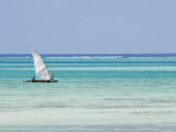 Dhow, Traditional Boat, Zanzibar Town, Zanzibar West, Tanzania Photographie par Ariadne Van Zandbergen