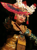Gamelan Dancer Performing During Bali Arts Festival, Denpasar, Bali, Indonesia Photographic Print by Paul Kennedy