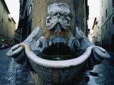 Street Corner Fountain, Florence, Italy Photographic Print by John Elk III