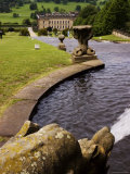 Looking Down the Elaborate Fountain at Chatsworth, Chatsworth, Derbyshire, England Photographic Print by Glenn Beanland