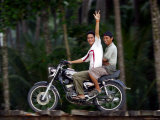 Boys on Motorbike, Lagundri Bay, Pulau Nias, North Sumatra, Indonesia Photographic Print by Paul Kennedy