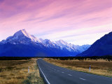 Early Morning of Mount Cook and Other High Peaks of Southern Alps, New Zealand Photographic Print by Ross Barnett