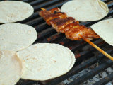 Street Stall Food Cooking, Near Playa de Los Muertos, Mexico Photographic Print by Anthony Plummer