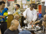 Diners in Lin Heung Tea House, Central, Hong Kong, China Photographic Print by Greg Elms
