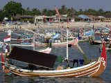 Fishing Fleet, Jimbaran, Bali, Indonesia Photographic Print by Paul Kennedy