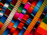 Traditional Textiles for Sale in Zona Romantica, Mexico Photographic Print by Anthony Plummer