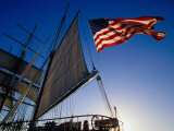 Stern of the Star of India Maritime Museum in Downtown San Diego, San Diego, California Photographic Print by Richard Cummins