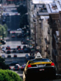 Taxi Driving Down Jones Street, San Francisco, California Photographic Print by Thomas Winz