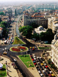 University Square and Ic Bratianu Blvd, Bucharest, Romania Photographic Print by Richard I'Anson