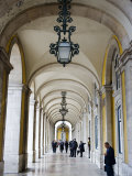 Columned Archway, Praca Do Comercio, Baixa, Lisbon, Portugal Photographic Print by Greg Elms