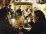Fortaleza Band Playing in las Quenas Restaurant, Santa Catalina, Peru Photographic Print by Brent Winebrenner