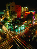 Night Traffic on Le Thanh Ton Street, Ho Chi Minh City, Vietnam Photographic Print by Stu Smucker
