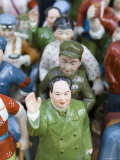 Figurine of Chairman Mao Surrounded by Accolytes, Dontai Road Antiques Market, Shanghai, China Photographic Print by Greg Elms
