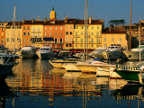 Harbour Boats and Waterfront Houses, St. Tropez, Provence-Alpes-Cote d'Azur, France Photographic Print by David Tomlinson