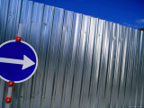 Sign in Front of Fence, Copenhagen, Denmark Photographic Print by Martin Lladó