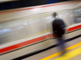Platform in Subway, Beijing, China Photographic Print by Ray Laskowitz