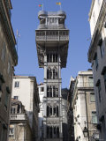 Elevador de Santa Justa, Baixa, Lisbon, Portugal Photographic Print by Greg Elms