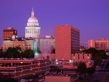Sunrise and the Texas State Capitol Building in Austin, Austin, Texas Photographic Print by Richard Cummins