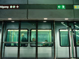 New Metro Train at Norreport Metro Station, Copenhagen, Denmark Photographic Print by Martin Lladó
