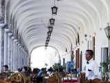 Restaurant, Plaza de Armas, Peru Photographic Print by Brent Winebrenner