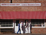 Store Fronts on 17th Street, Depot District, Lubbock, Texas Photographic Print by Richard Cummins