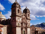 18th Century Cathedral Exterior, Cuzco, Peru Fotografie-Druck von Jeffrey Becom