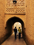 Tunnel with Intricate Brickwork in Ouled El-Hadef, Tunisia Photographic Print by Bethune Carmichael