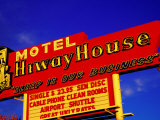Motel Sign On, Central Avenue, Route 66, Albuquerque, New Mexico Photographic Print by Witold Skrypczak