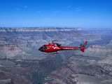 Sightseeing Helicopter over Canyon, Grand Canyon National Park, Arizona Photographic Print by Lee Foster