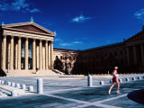 Runner Outside Philadelphia Museum of Art, Philadelphia, Pennsylvania Fotografisk tryk af Margie Politzer Runner Outside Philadelphia Museum of Art, Philadelphia, Pennsylvania Fotografisk tryk af Margie Politzer