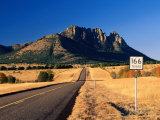 Sawtooth Mountain in Davis Mountains, Fort Davis, Texas Fotografisk tryk af Witold Skrypczak